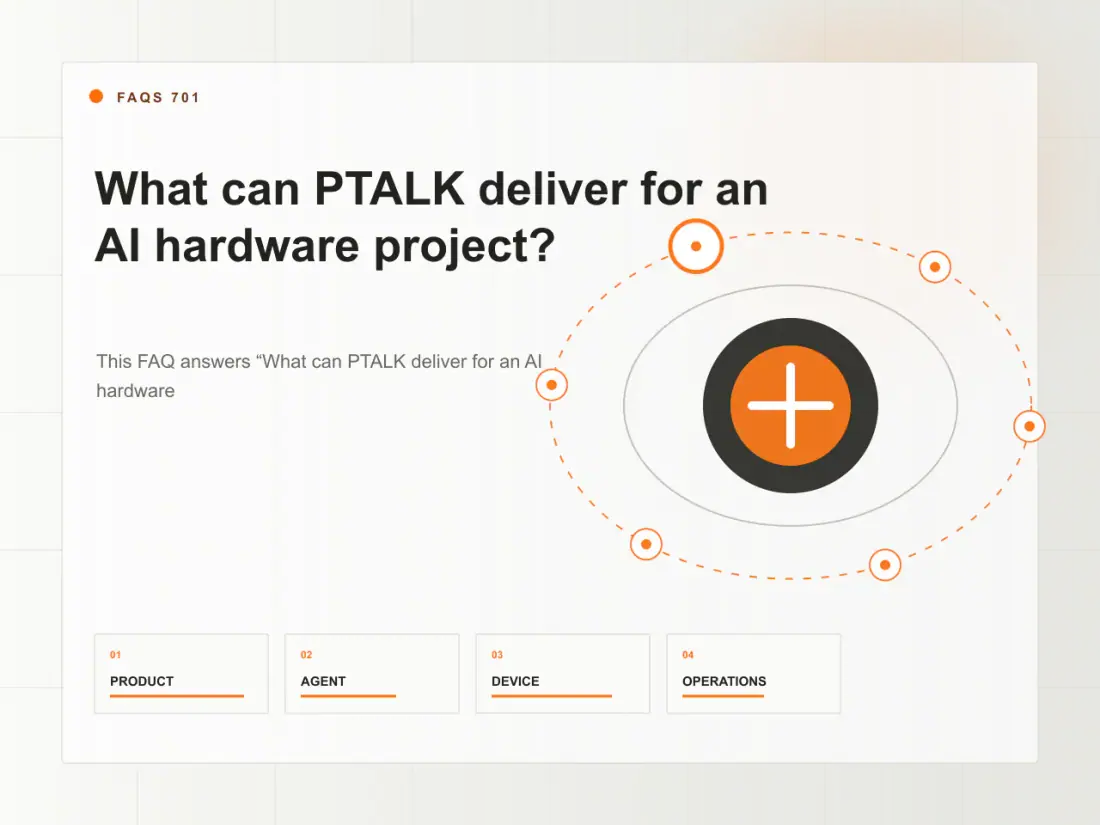 What can PTALK deliver for an AI hardware project?