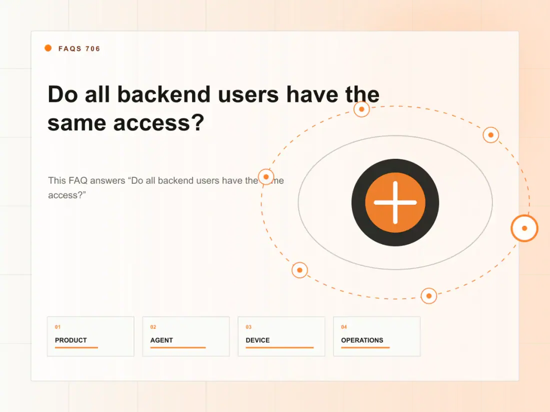 Do all backend users have the same access?