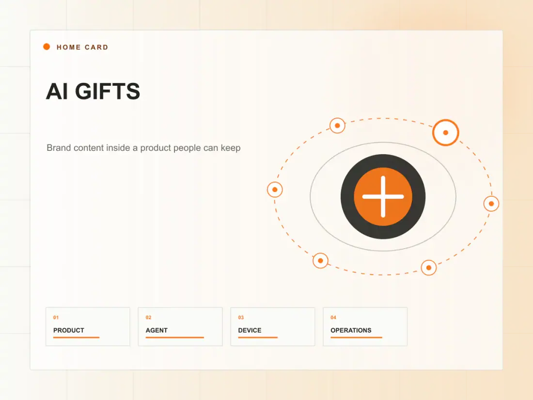 AI gift and cultural merchandise terminal scene