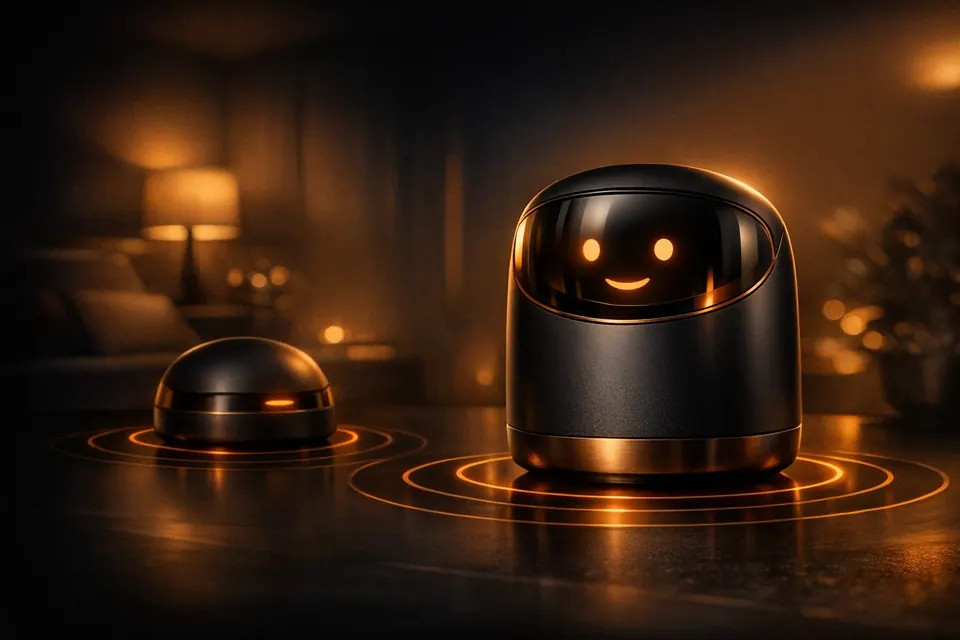 AI wellness 3D scene