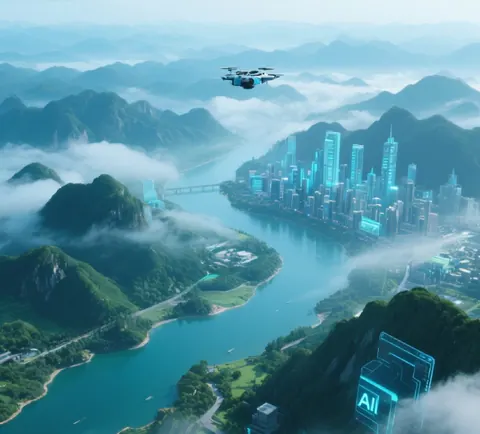How does AI reshape the tourist experience and the operation of scenic spots?